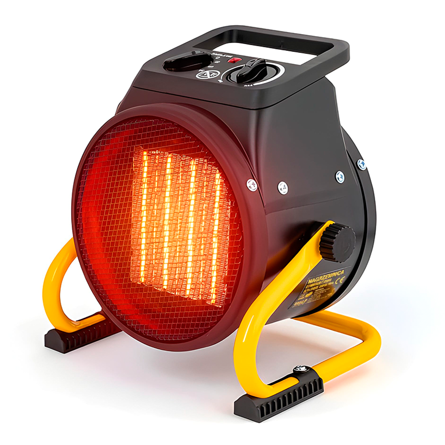 Тепловентилятор побутовий VOLT POLSKA 1000/2000 Вт кімнатний обігрівач керамічний тепловентилятор, фото 1