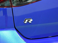 Емблема кузова VW Volkswagen R-line Rline чорна