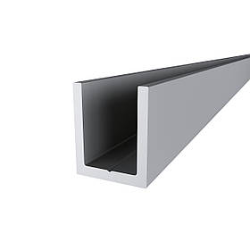 KLC-19-05-03 Алюмінієвий профіль під скло 10 мм, анодований (кратно 3000мм)