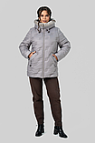 Жіноча сіра зимова куртка Анжеліка, фото 8