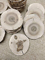 Спил клен амбарний 11-12 см 13-15 мм без кори