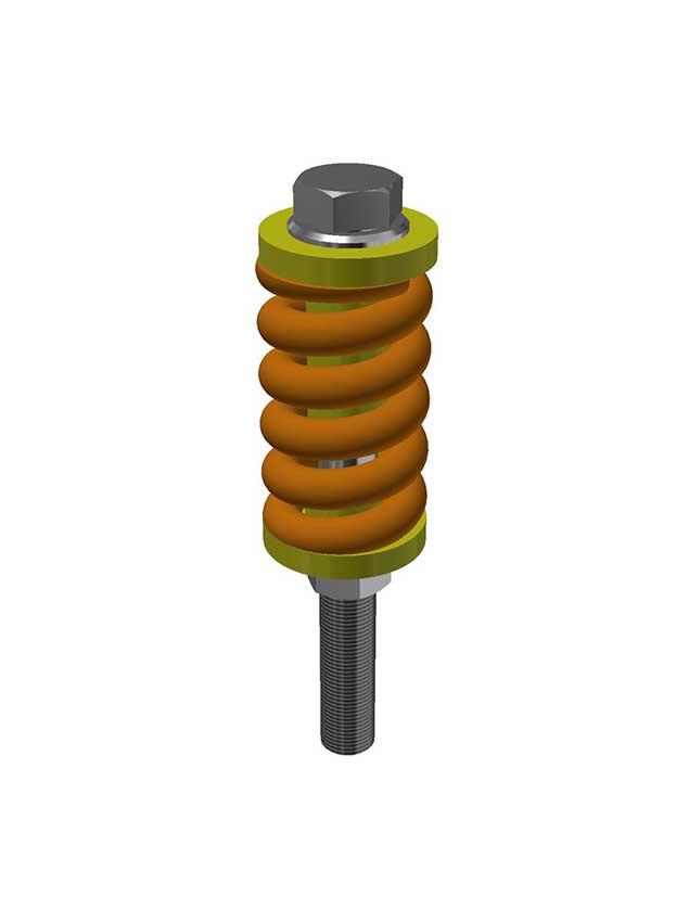 Замок рамний з пружиною M18x180, фото 1