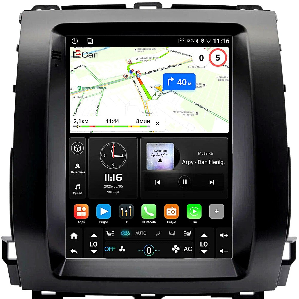 Штатна магнітола андроїд TOYOTA PRADO 2003-09 Tesla 9,7'',штатний головний пристрій тойота, фото 1