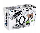 Цифровий мікроскоп Izoxis 25467, USB, до 1600x, 2Mpix, 8 LED, фото 5
