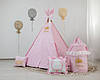 Вігвам рожевий Принцеса з килимком БОН БОН з кошиком для іграшок, фото 8