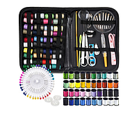 Набір швейний 128 шт Ruhhy Нитки для одягу універсальні, Набір швейний дорожній з нитками в коробці