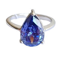 Срібна каблучка з танзанітом КТ349-тз