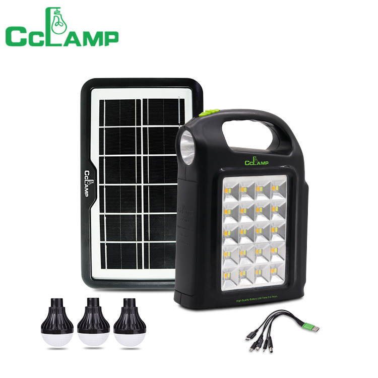 Портативна зарядна станція-ліхтар із Power bank на сонячній батареї Cclamp CL-02 Al, фото 1