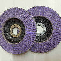 Пелюстковий Р60 керамічний 125 мм фіолетовий абразив