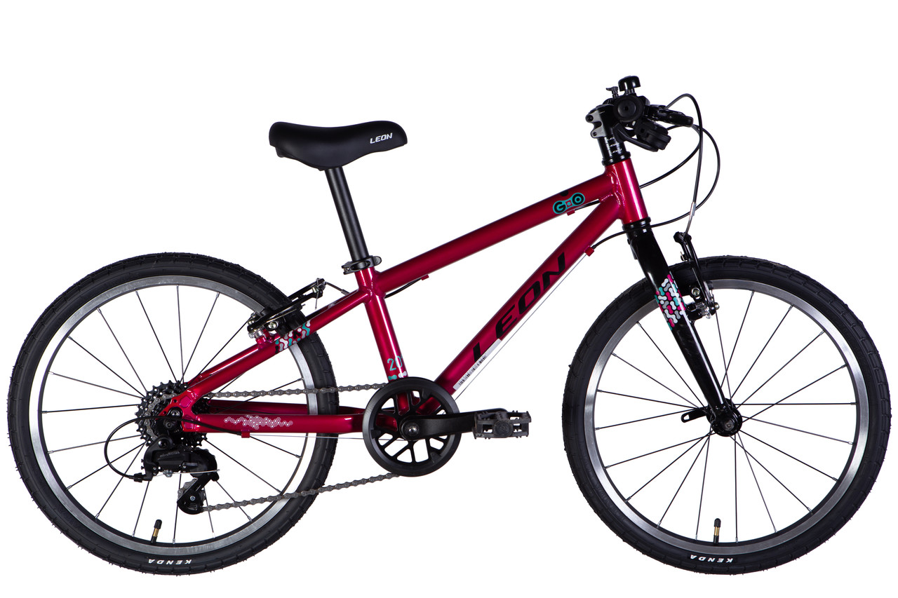 Велосипед AL 20" Leon GO 7 speed Vbr CS рама-10" малиновий 2025