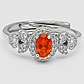 Опал вогняний срібна каблучка, 0568ЛО, фото 2