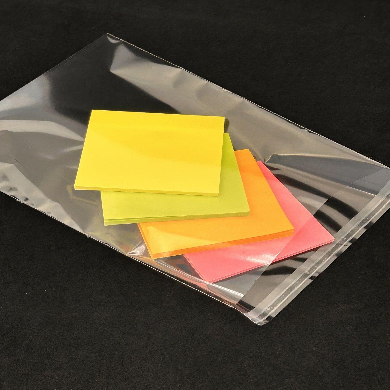 Пакет 23×15 см + 3 см клапан/40 мкм із клейкою стрічкою поліпропіленовий БОПП 1000шт