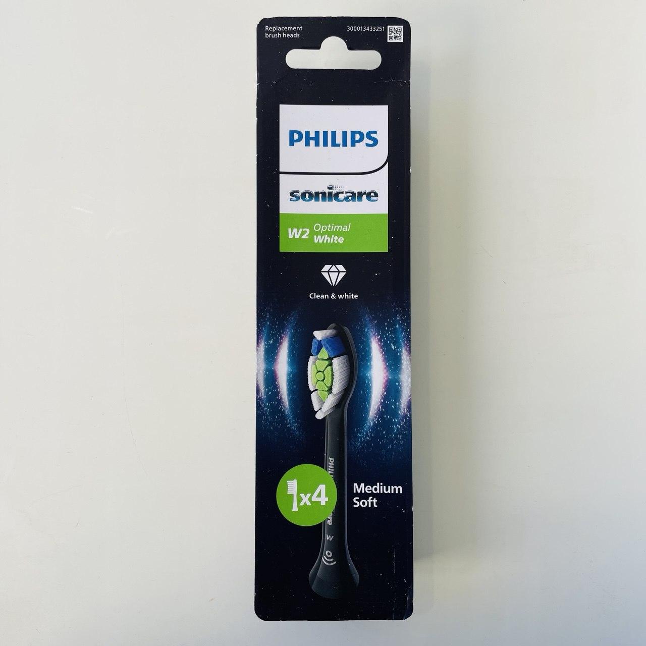 Насадки для зубної щітки Philips Sonicare W2 Optimal White BLACK, фото 1