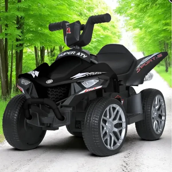 Дитячий електроквадроцикл на акумуляторі Bambi Racer M 5730 для дітей 3-8 років Чорний, фото 1