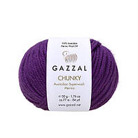Gazzal CHUNKY (Газзал Чанкі) №149 фіолетовий (Пряжа 100% меринос, нитки для в'язання)