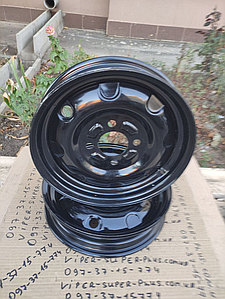 Пара Диск (обод) Карго 10 Діаметр 12, 4 болта, для електровелосипедів та мототехніки