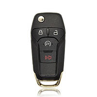 Корпус ключа Ford на 3+1 кнопка запуску (під логотип) пластик