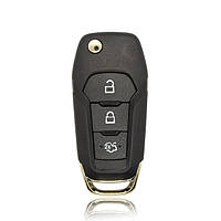 Корпус ключа Ford на 3 кнопки (під логотип) пластик