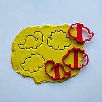 3D формочки-вырубки для пряников "Набор динозавров"