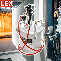 Пневматичний фарбувальний агрегат 10L LEX V81342 220–280 л/хв