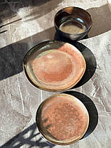 СІМЕЙНИЙ НАБІР КОПЕР (6 ВЕЛИКИХ ТАРІЛОК + 6 МАЛИХ ТАРІЛОК + 6 МИСОК), фото 2