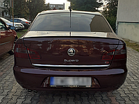 Спойлер-шабля багажника на Skoda Superb 2 2008-2015 Ліп спойлер на багажник для Шкода СуперБ 2