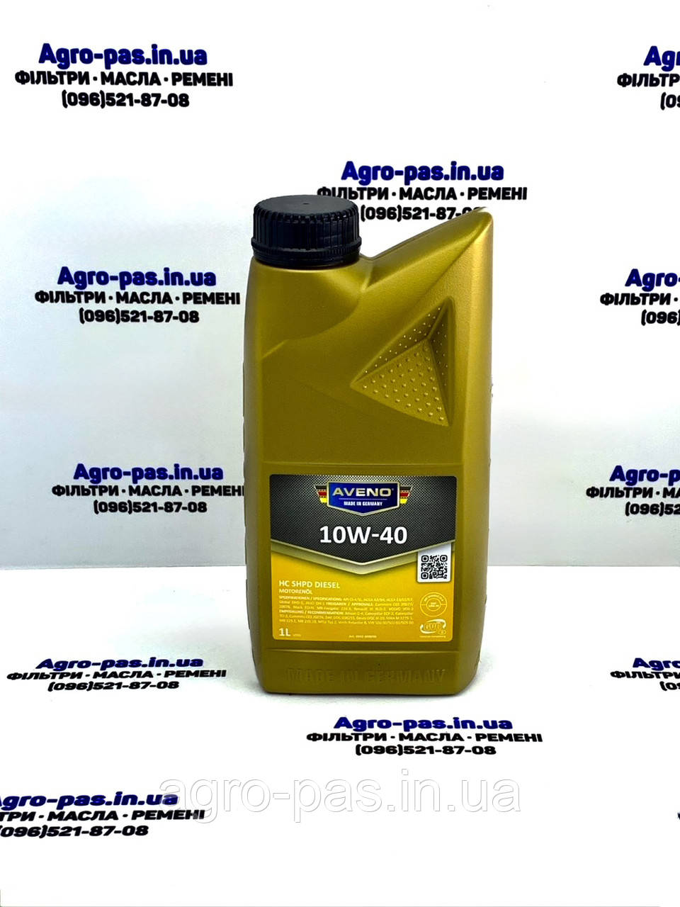 Моторна олива напівсинтетична всесезонна 10W-40 Aveno HC SHPD DIESEL ( 1л ), фото 1