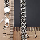 Срібна цепочка чоловіча широка Рамзес зворотний. Товстий срібний ланцюжок чоловічий ширина 7,5 мм. 60 см, фото 5