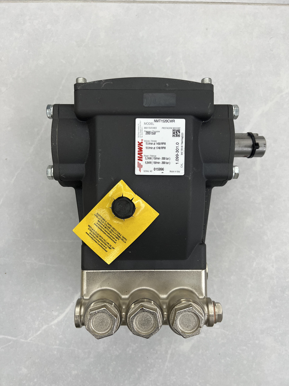 Hawk NMT 1520CWR помпа насос високого тиску для мийки самообслуговування, фото 1