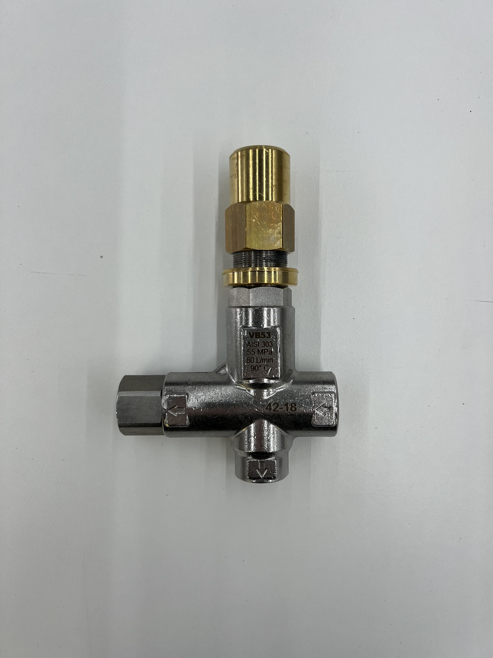 Vb53 80л 500бар байпасний клапан регулятор тиску, фото 1
