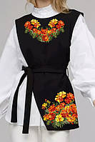 Заготовка для вишивки Камізелька жіноча "Чорнобривці яскраві" КЖ5 ТМ "Світанок"