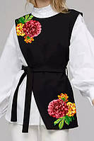 Заготовка для вишивки Камізелька жіноча "Жоржини" КЖ13 ТМ "Світанок"