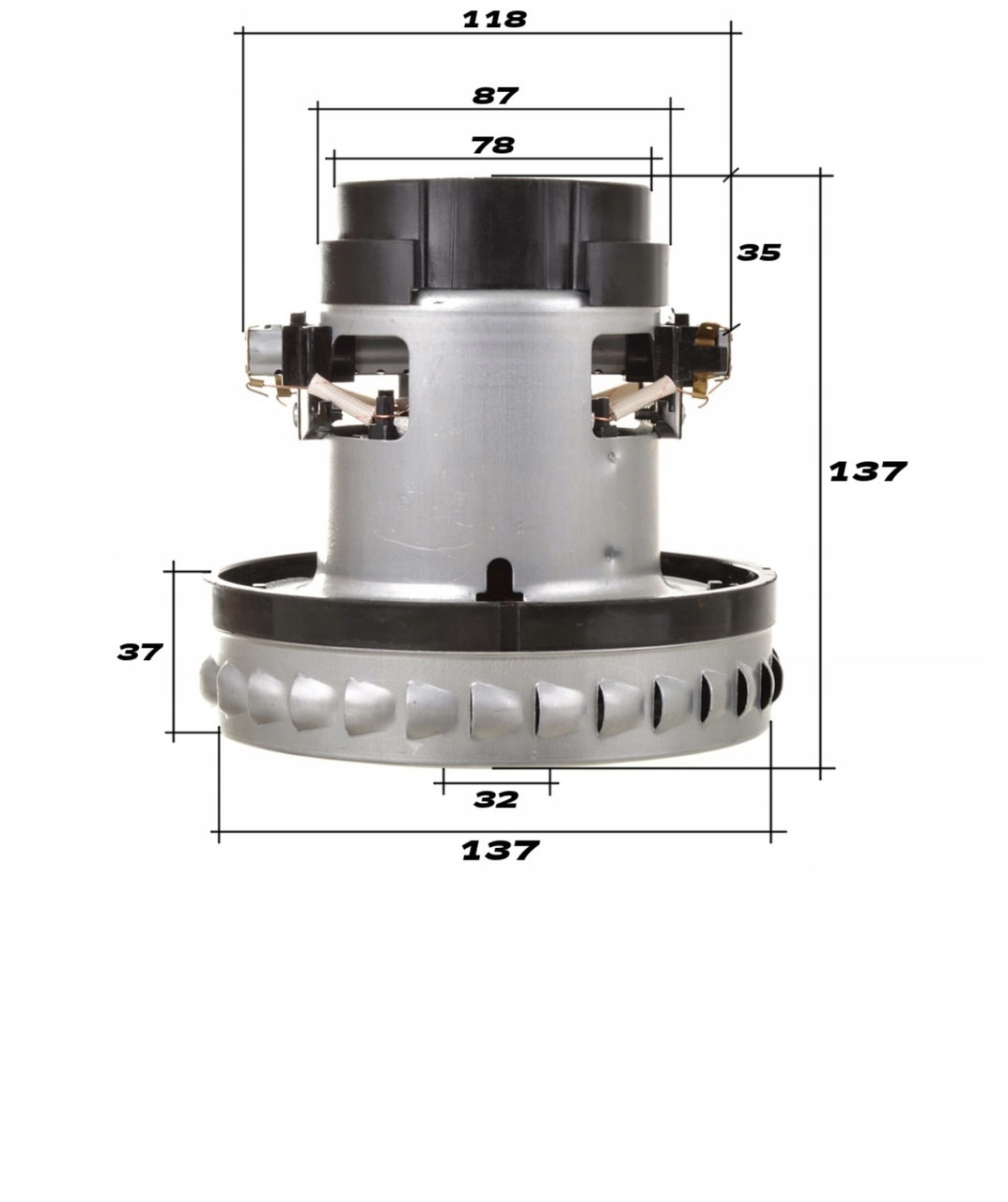 Турбіна мотор для пилососа Karcher WD2, MV2, MV3, WD3, seria A, фото 1