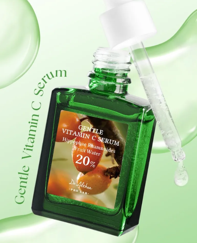 Сироватка з обліпихи для проблемної шкіри Dr. Althea Gentle Vitamin C Serum Антиоксидантна сироватка з обліпихи для проблемної шкіри Dr. Althea Gentle Vitamin C Serum