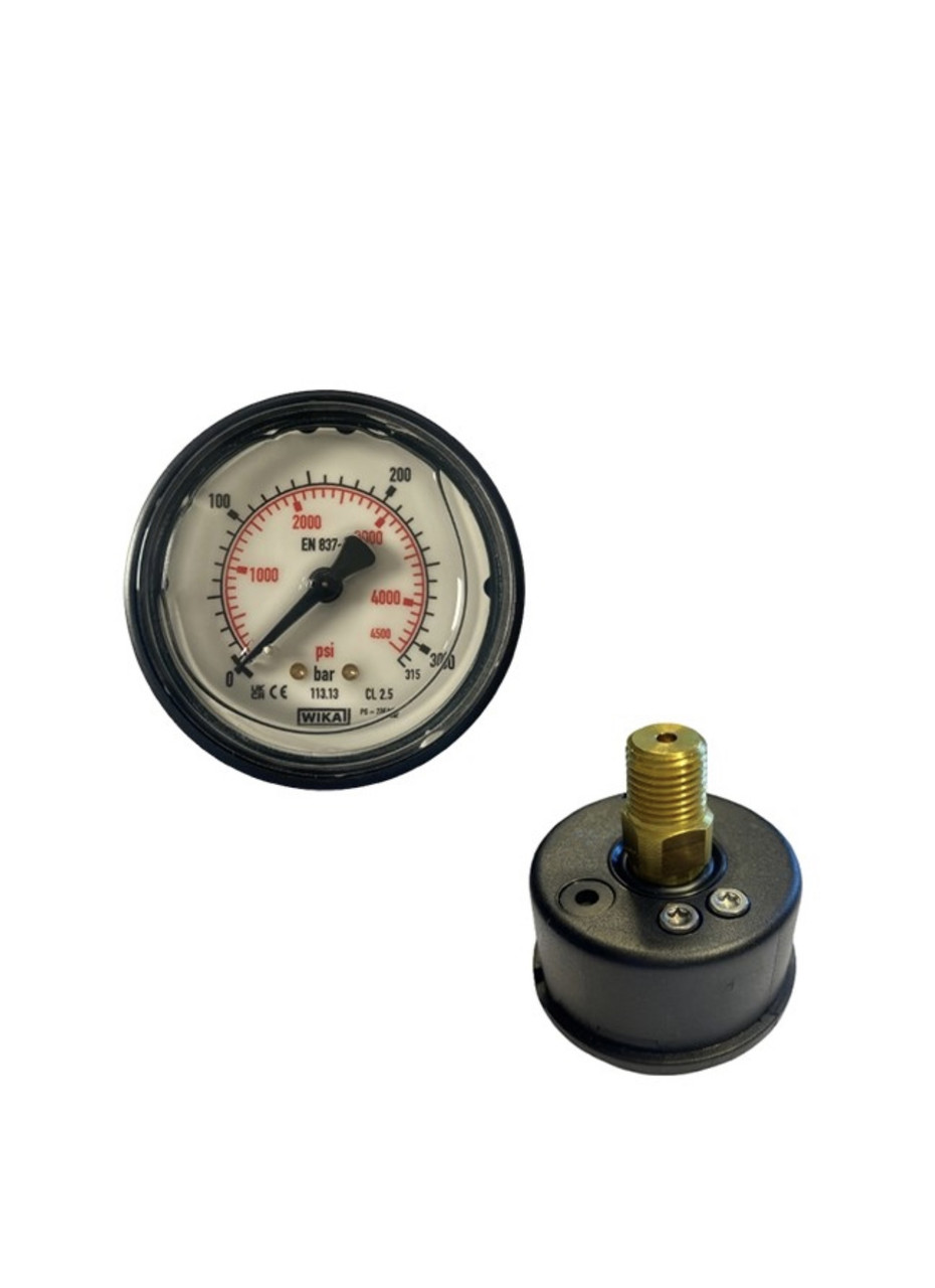 Манометр D50 0 - 315 бар 1/4" M - задня частина WIKA, фото 1