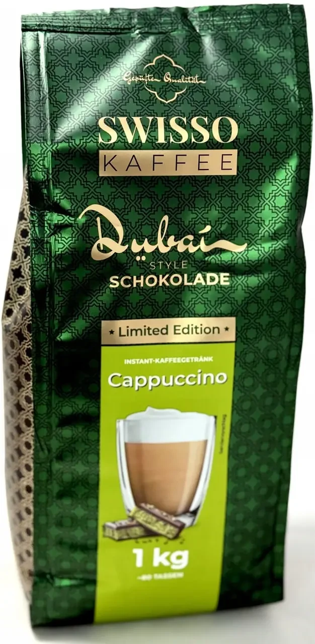 Капучино Swisso Kaffee DUBAI Style Schocolade Cappuccino 1000г Німеччина, фото 1