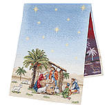 Доріжка раннер на стіл Новорічна  45х140 см., гобелен TOPINO, фото 3