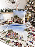 Доріжка раннер на стіл Новорічна  45х140 см., гобелен TOPINO, фото 7