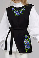 Заготовка для вишивки Камізелька жіноча "Барвінок блакитний" КЖ8 ТМ "Світанок"