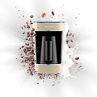 Турецька кавоварка з молоком Arçelik TKM 6448 Telve-X Кремове золото