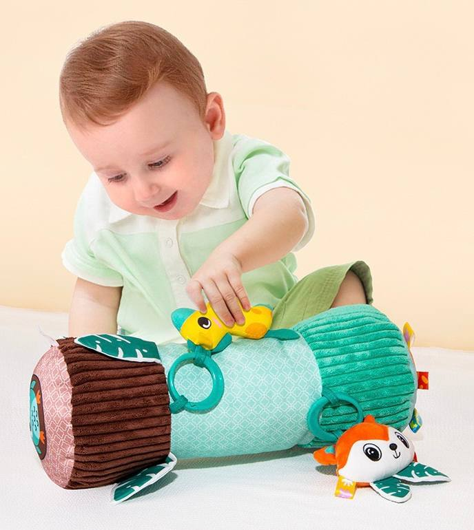 Розвиваючий валик HB 0094 ABC мультисенсорна тактильна іграшка для немовлят Зелена, фото 1