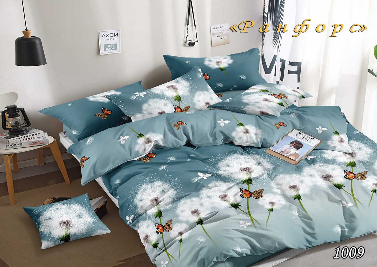 Комплект постільної білизни в Коробці Тет-@-Тет євро 1009 ранфорс, фото 1
