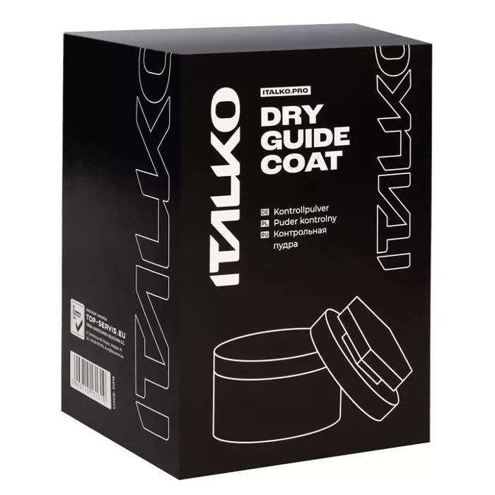 Проявочна пудра Italko Dry Guide Coat 100 г чорна (з аплікатором), фото 1