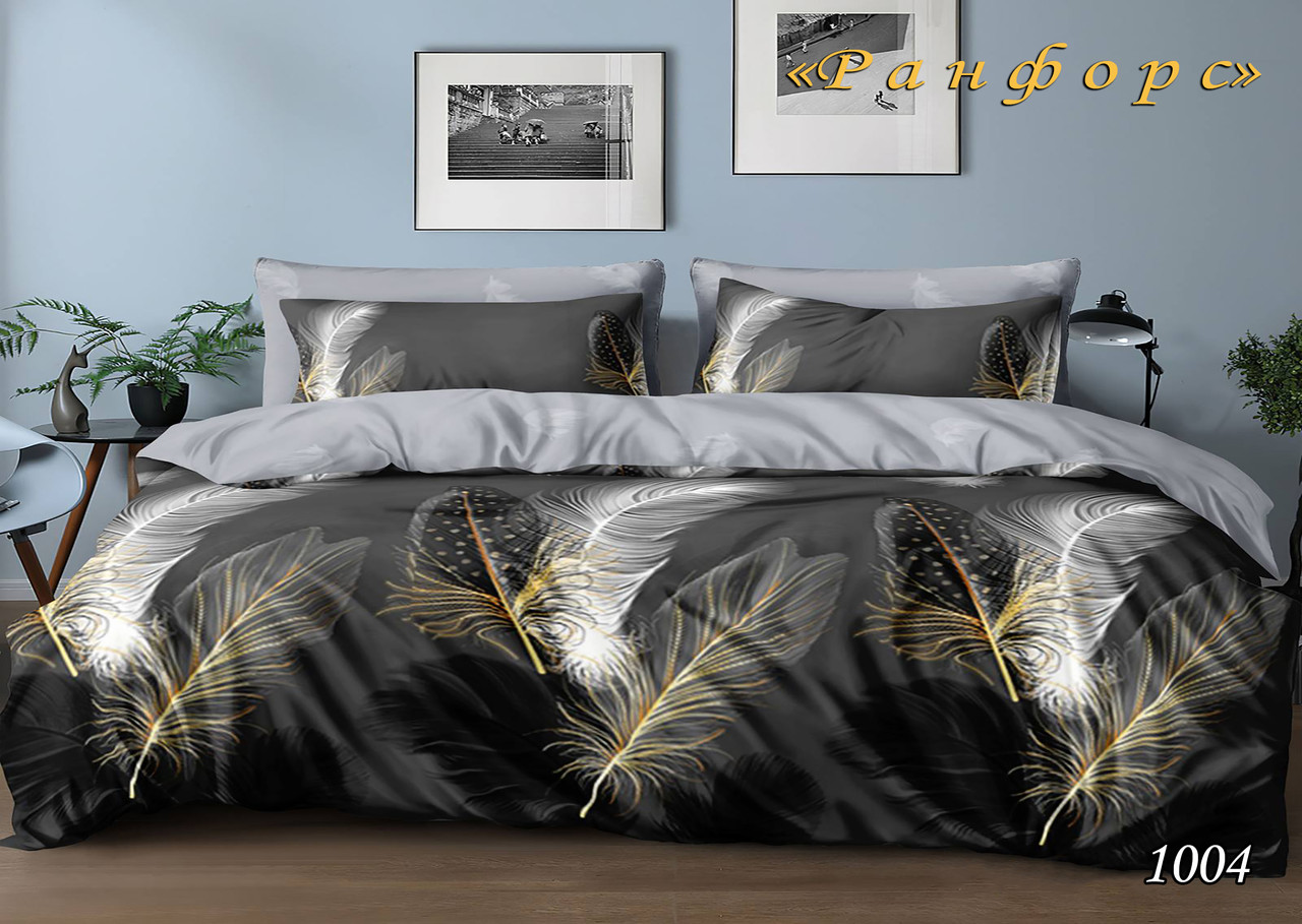 Комплект постільної білизни в Коробці Тет-@-Тет євро 1004 ранфорс, фото 1