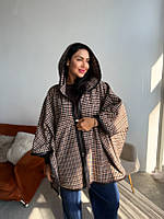 Трендове жіноче демісезонне   Пончо-кейп кашемір ''Поллі''