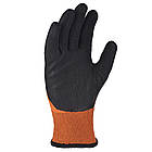 Рукавиці трикотажні EXTRAGRAB помаранчеві з латексним покриттям, розмір 10, арт. 4196, фото 2