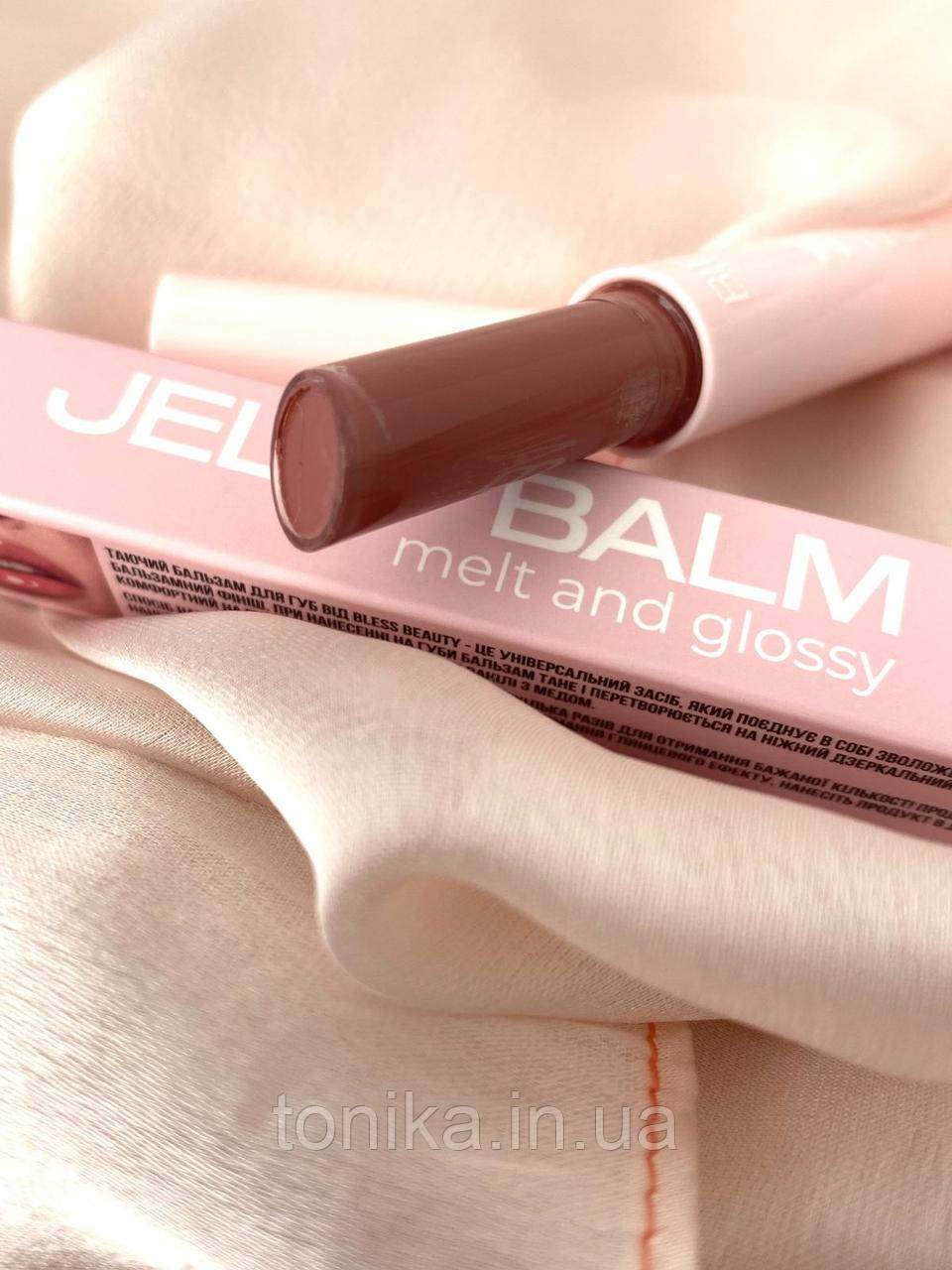 Бальзам-тинт для губ Bless Beauty Jelly Balm 02 - Soft Brown / Помада, фото 1