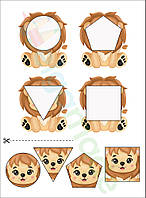 Фетр з принтом ПІДСТАВ МОРДОЧКУ, 22x30 см, корейський жорсткий 1.2 мм