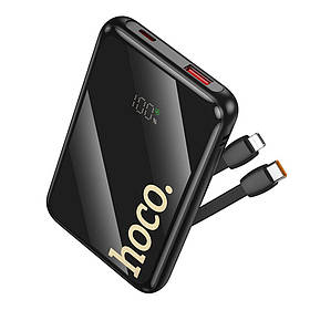 Повербанк Power Bank Hoco Q37 Graceful 22.5W PD20W with two cables 10000mAh Черный