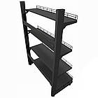 Стелаж на стяжках 1600х950 мм, приставний стелаж, металевий складський стелаж, архівний стелаж, стелаж для косметики, для іграшок, фото 5